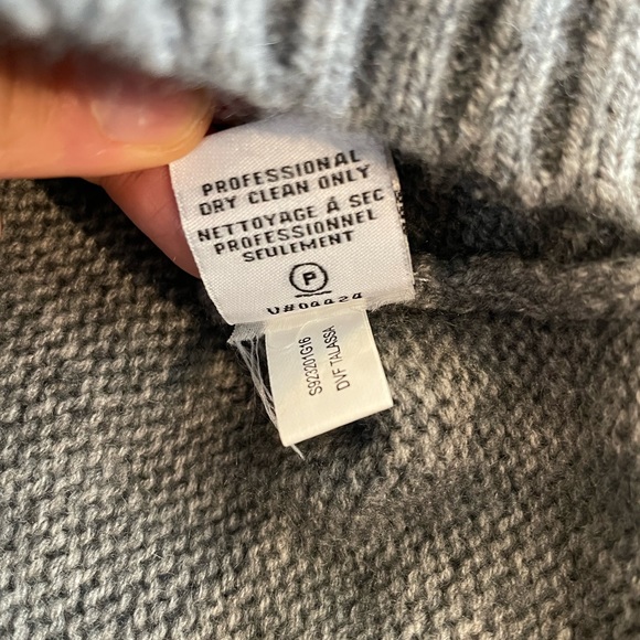 Diane von Furstenberg Talassa Turtleneck Sweater Gray Small - Picture 5 of 7